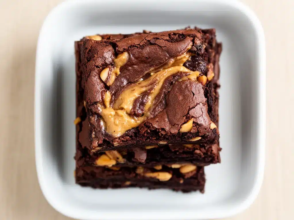Vegane Erdnussbutter-Brownies: 5 Min. Fudgy & Einfach 4 vegane Erdnussbutter-Brownies preparation steps