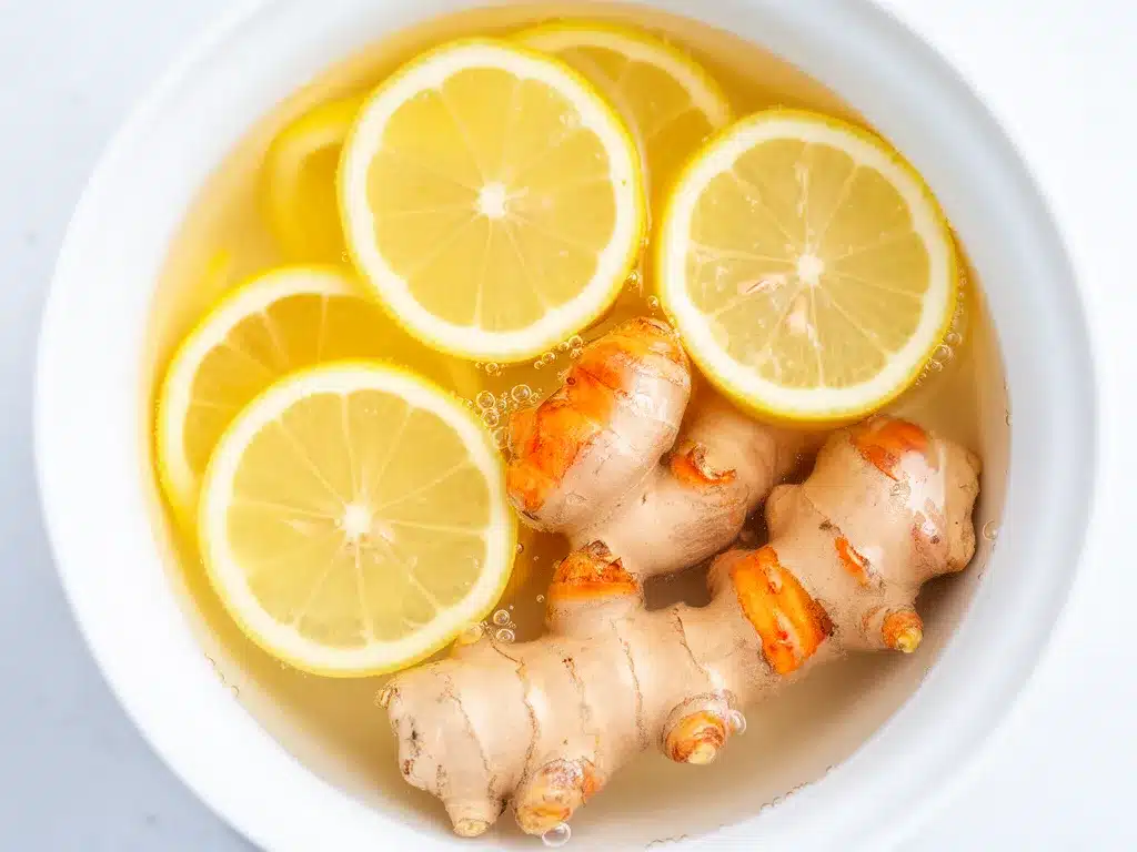 Entgiftendes Zitronen-Ingwer Wasser: 5 Min. Energy Booster 4 Zitronen-Ingwer Wasser preparation steps