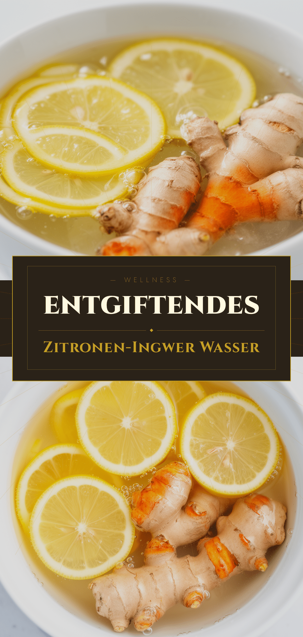 Entgiftendes Zitronen-Ingwer Wasser: 5 Min. Energy Booster 5 Zitronen-Ingwer Wasser recipe